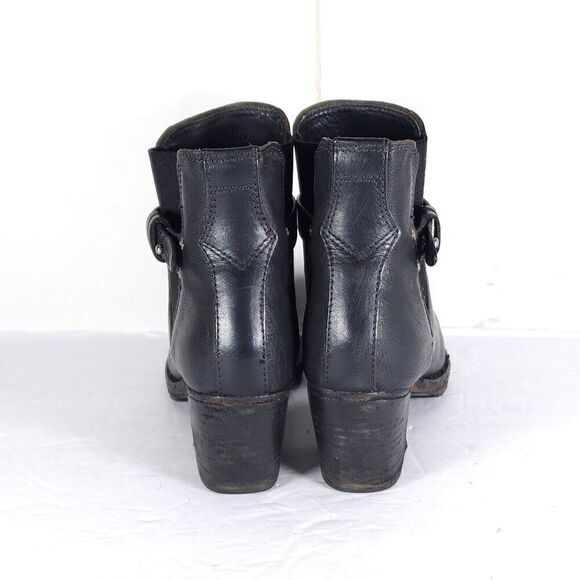 RAG & BONE Women's Durham US7,5 EU37,5 Black Leather Stretch Ankle Booties - Picture 10 of 16